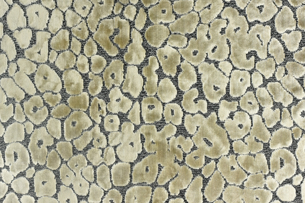 Heavyweight Blue Leopard Skin Raised Cut Velvet Upholstery Fabric For Chair|Luxury Vintage Animal Abstract Geometric Velvet Fabric For Couch