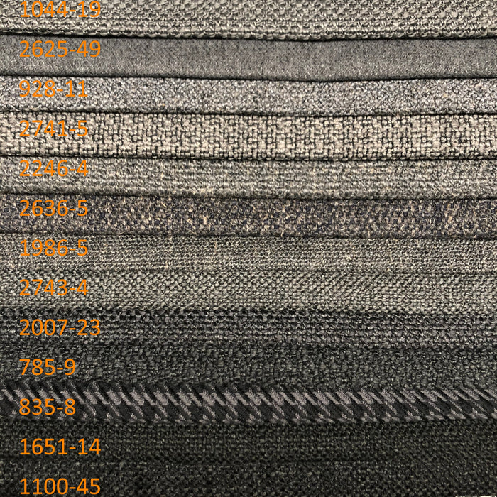 Black Color Series Spun Dyed Heavy Duty Commercial and Hospitality Grade Upholstery Fabric by The Yard/Display Only