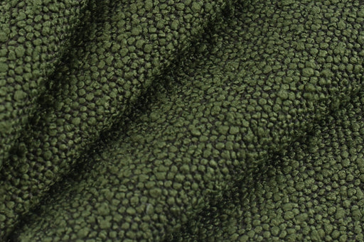 Heavy Weight Vintage Textured Olive Green Boucle Upholstery Fabric By The Yard For Home Decor Chair Couch Furniture 57" Width 590GSM