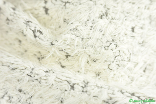 Heavy Weight Cream White Woven Fabric Textured Sheepskin Upholstery Fabric By The Yard,Extra Soft Smooth Touch