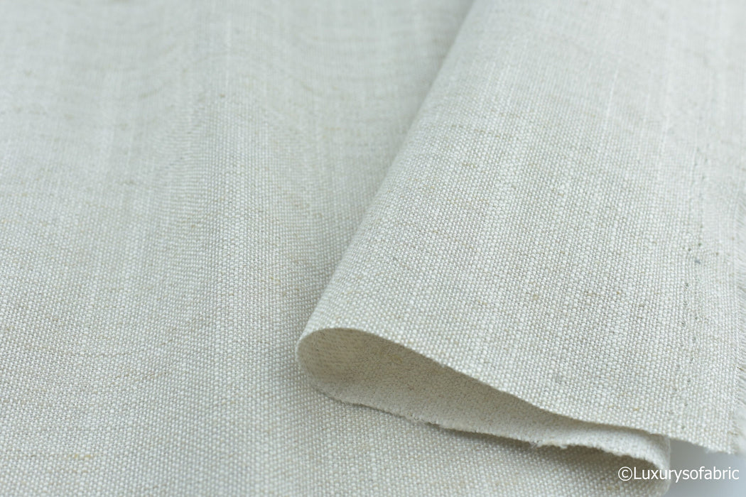 Heavy Upholstery Natural Linen Belnded Upholstery Fabric By The Yard For Dining Chair,Sofa,Arm Chair Sofa,Cushion,Decor Pillows