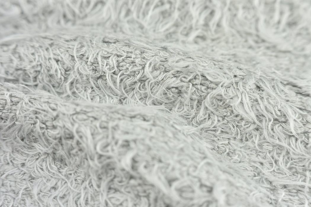 Heavy Weight Cream White Woven Fabric Textured Sheepskin Upholstery Fabric By The Yard,Extra Soft Smooth Touch