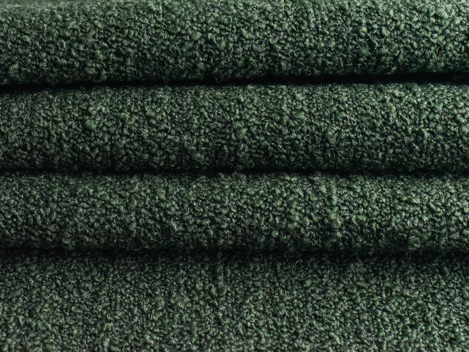 Heavy Wool Blended Green Brown Boucle Fabric Texture Chunky Upholstery Fabric By The Yard/57" Width 610GSM