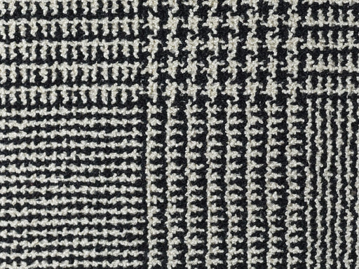 Black and white houndstooth upholstery fabric by the yard 55"W/660GSM