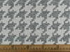 Premium Quality Vintage Woven Large Houndstooth Check Texture Upholstery Fabric By The Yard