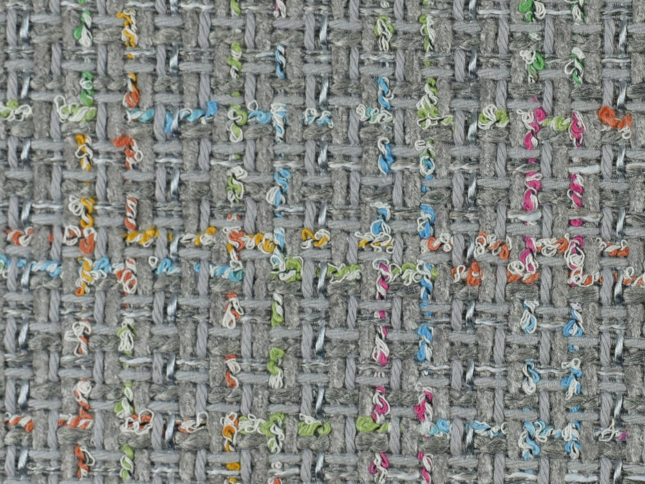 Indigo Aqua Turquoise Multi Colored Blue Tweed Modern Heavy Upholstery Fabric By The Yard 55”W/680GSM