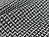 High End Woven Houndstooth Heavy Duty Upholstery Fabric In Black and white 55" Width-Fabric By The Yard