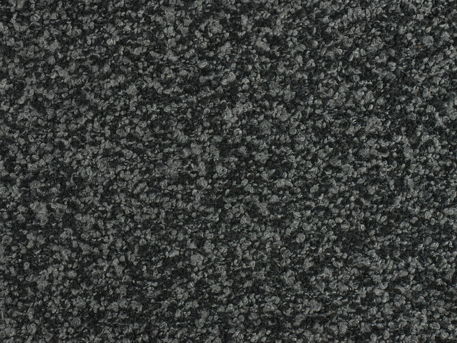 Heavy Weight Boucle Upholstery Fabric By The Yard|Wooly Woven Textured Fabric For Chair Couch Pillow 57"width 430GSM in Black&Gray