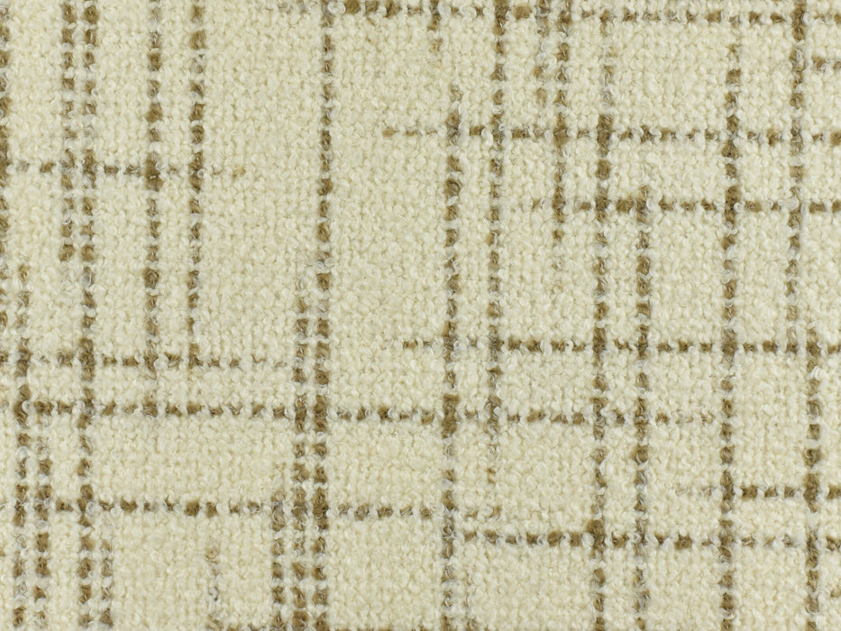 Retro Strip Gingham Tweed Boucle Upholstery Fabric By The Yard For Home Interiors