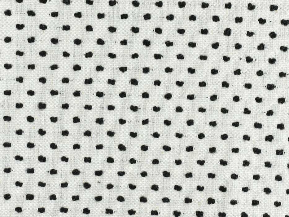 Black And White Jacquard Dot Textured Linen Blend Upholstery Fabric By The Yard|Burnt Orange Heavy Upholstery For Chair 57"W/600GSM