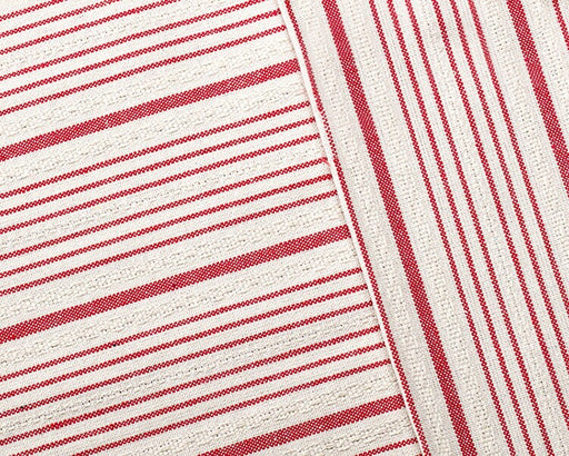 French Striped Cotton Linen Blend Grain Sack Fabric|Rustic Flour Sack Fabric|Home Furnising Upholstery Fabric