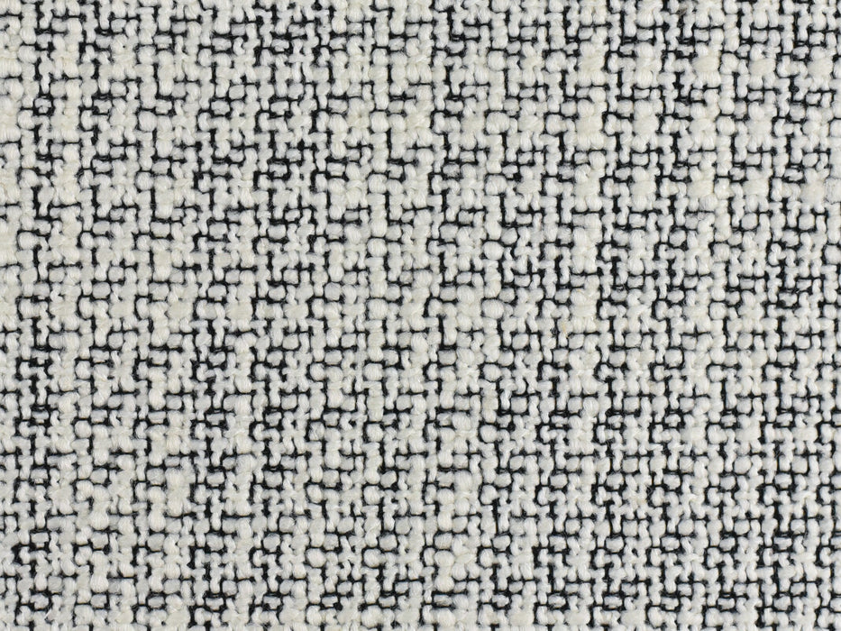 Heavy Weight Textured Wool Boucle Upholstery Fabric By The Yard In Black and White For Chair/Couch/Armchair/Furniture