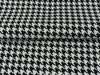 High End Woven Houndstooth Heavy Duty Upholstery Fabric In Black and white 55" Width-Fabric By The Yard