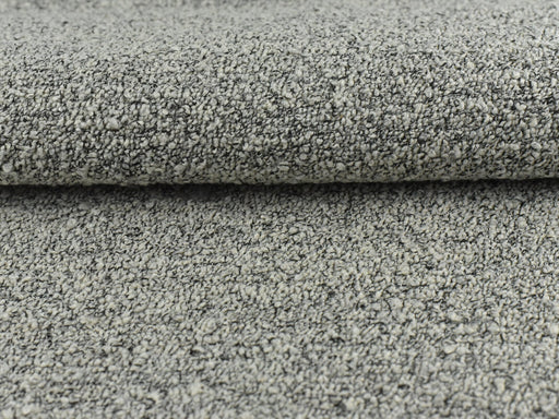 Grey Wool Blend Boucle Fabric Terry Loop Upholstery Fabric By The Yard High Abration For Daily Use For Furniture Upholstery