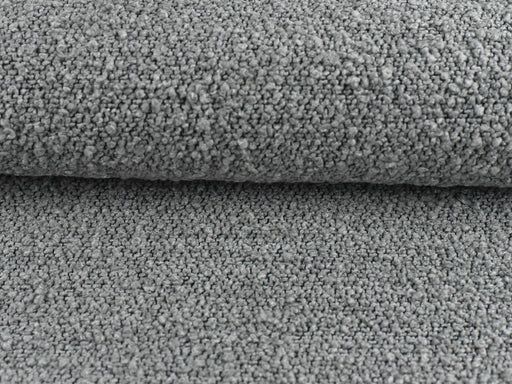 Sliver Wool Blend Boucle Fabric Curly Upholstery Fabric By The Yard Heavy and Durable For Home Decor