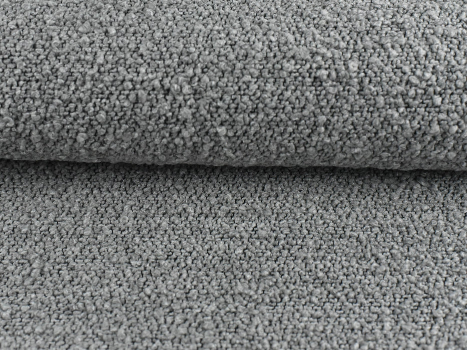 Sliver Wool Blend Boucle Fabric Curly Upholstery Fabric By The Yard Heavy and Durable For Home Decor