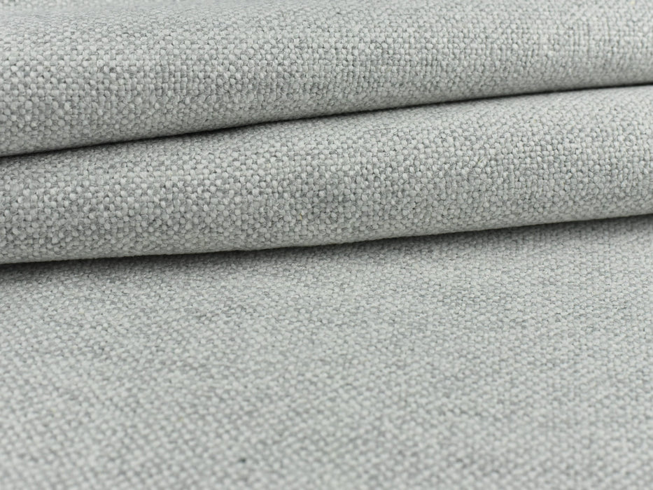 Italy Design Linen Flax Blended Upholstery Fabric by the Yard|Light Gray and White Linen Fabric For Home Decor Reupholstery|55"W/690GSM