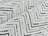 Black and White Chenille Herringbone Chevron Upholstery Fabric|Heavy Furniture Fabric By The Yard