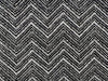 Black and White Chenille Herringbone Chevron Upholstery Fabric|Heavy Furniture Fabric By The Yard