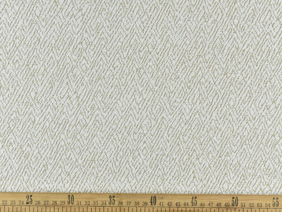 Cream Herringbone Heavy Weight Upholstery Fabric|Geometric Fabric Decorative Fabric|Patterned Upholstery Material|Ottoman Chair Fabric