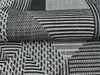 Retro Abstract Geometric Upholstery Fabric|Geometric Pattern Black and White Decorative Fabric |Fabric for Upholstery Home Accents