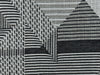 Retro Abstract Geometric Upholstery Fabric|Geometric Pattern Black and White Decorative Fabric |Fabric for Upholstery Home Accents