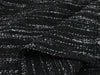 Home Décor Stripped Tweed Style Soft Wool Boucle Upholstery Fabric By The Yard In Black and White-Time