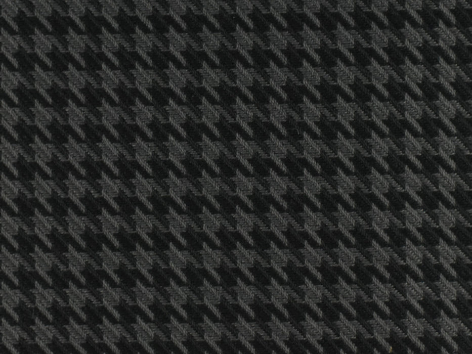 High End Woven Houndstooth Heavy Duty Upholstery Fabric In Black and white 55" Width-Fabric By The Yard