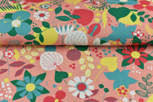 100% Pure Cotton Chintz Fabric|Colorful Flower and Leaves Pattern Upholstery Fabric|Kids Fabric Country Farmhouse Fabric