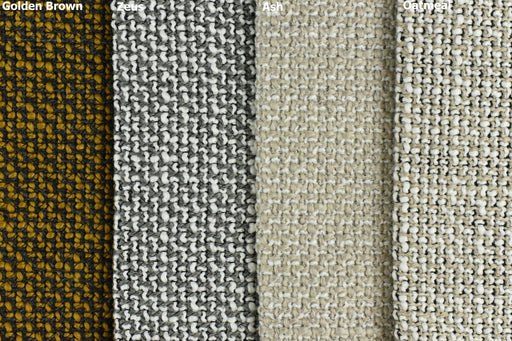 Heavy Weight Wool Blended Upholstery Fabric in Oatmeal and White|Chunky Woven Heavy Duty Dining Chair Fabric in Grey and White