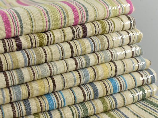 Vintage Stripe Upholstery | Green Upholstery Fabric | LuxurySofabric