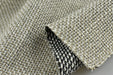 Heavy Weight Wool Blended Upholstery Fabric in Oatmeal and White|Chunky Woven Heavy Duty Dining Chair Fabric in Grey and White