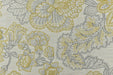 Heavy Linen Blend Farmhouse Floral Jacquard Upholstery Fabric in Cream and Yellow|Rustic Upholstery Fabric For Dining Chair,Sofa, Couch