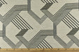 Stylish Stripe Pattern Jacquard Upholstery Fabric in Black Cream|Abstract Geometric Upholstery Fabric For Dining Chair,Sofa, Couch