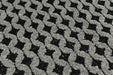 Extra Heavy Weight Geometric Boucle Textured Upholstery Fabric in Black and Grey|Home Decor Unique Jacquard Fabric By The Yard 55"/860GSM