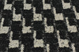 Geometric Pattern Heavy Duty Boucle Upholstery Fabric in Black and White|Cotton Blended Thick Furniture Upholstery Fabric For Chair Couch