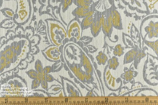 Designer Heavy Cotton Linen Upholstery Fabric|Farmhouse Rustic Floral Strip Buffalo Check Plain Jacquard Woven Furniture Fabric