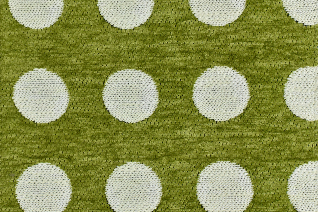 Extra Heavy Weight Polka Dot Woven Chenille Upholstery Fabric|Vintage Heavy Duty Furniture Chair Couch Upholstery Fabric 56"W/825GSM