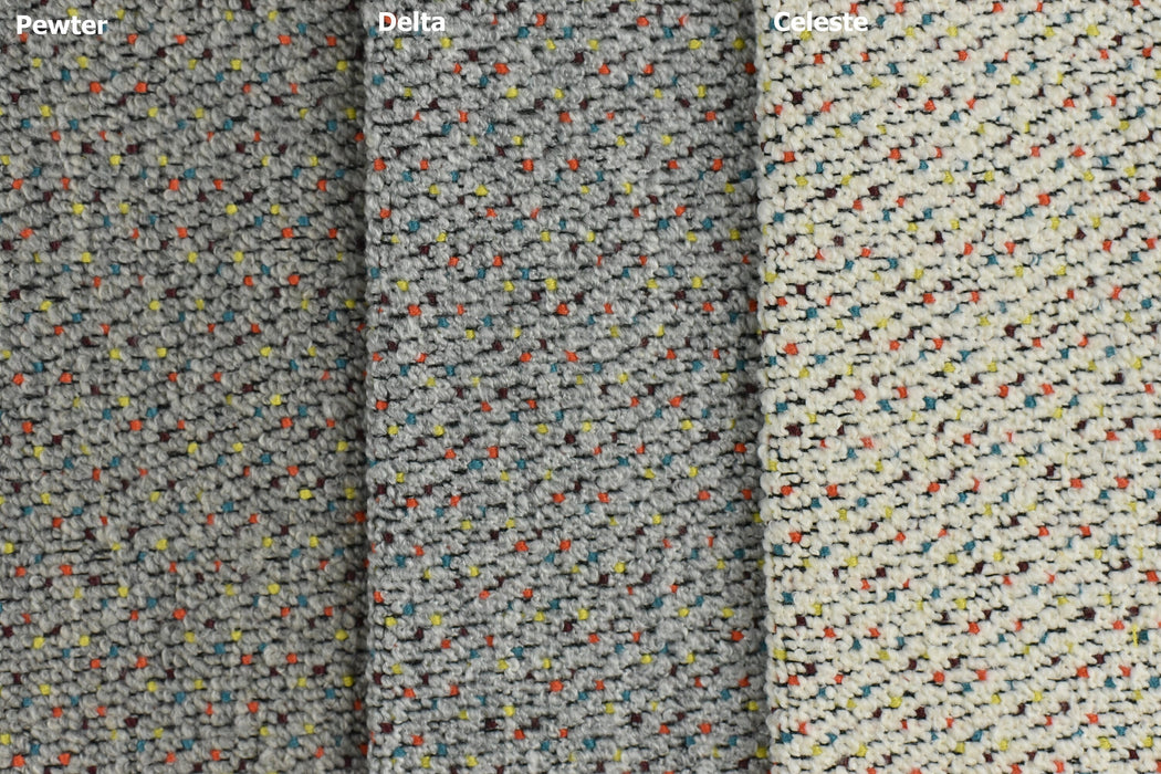 Extra Heavy Weight Multicolor Dots Boucle Upholstery Fabric in Cream, Black,Charcoal |High Traffic Boucle Chair Fabric|-56"W/945GSM