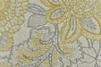 Heavy Linen Blend Farmhouse Floral Jacquard Upholstery Fabric in Cream and Yellow|Rustic Upholstery Fabric For Dining Chair,Sofa, Couch