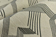 Stylish Stripe Pattern Jacquard Upholstery Fabric in Black Cream|Abstract Geometric Upholstery Fabric For Dining Chair,Sofa, Couch