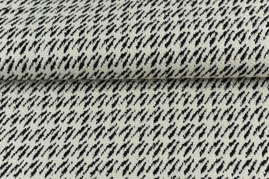 Black and White Geometric Woven Upholstery Fabric|Heavy Weight Upholstery Fabric For Chairs,Couch,Pillow Cover,Cushion