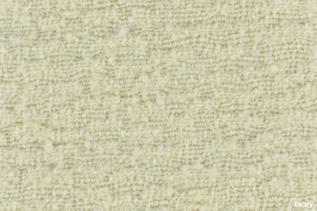 Wool Linen Cotton Blend Grass Green Boucle Texture Woven Upholstery Fabric