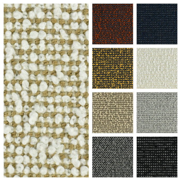 Heavy Weight Textured Chunky Cream Boucle Upholstery Fabric By The Yard|Rust Brown Boucke Upholstery Fabric For Chair Couch/57"W/570GSM