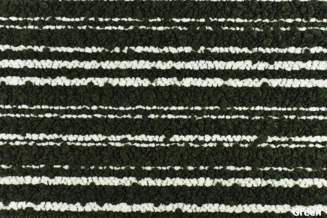 White Black Stripes Texture Boucle Upholstery Fabric|Mustard Yellow Boucle Fabric For Chair Soft Hand|Thick Green Boucle For Bench Ottoman