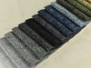 Heavy Weight Vintage Coarse Chenille Plush Textured Upholstery Fabric By The Yard For 55" Width 520GSM Navy Blue/Honey