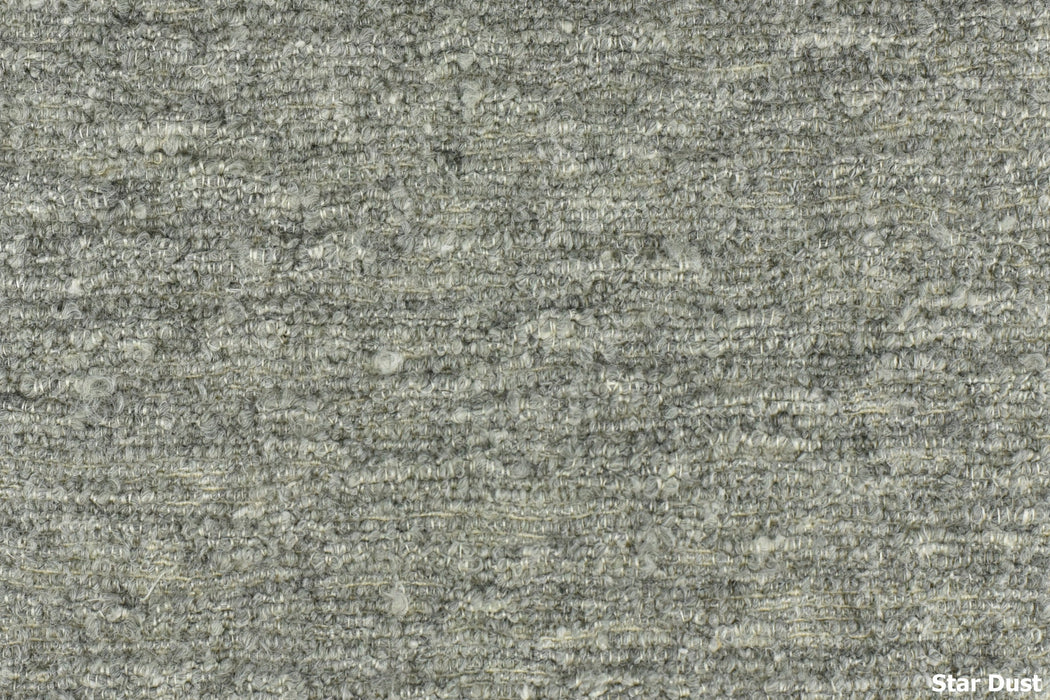 Wool Linen Cotton Blend Grass Green Boucle Texture Woven Upholstery Fabric