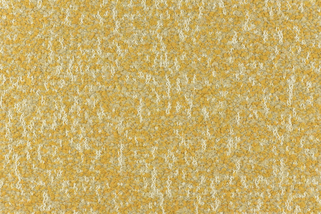 Heavy Weight Yellow and White Textured Boucle Upholstery Fabric|Heavy Duty Upholstery Fabric For Dining Chair,Couch,Stool-55"W/760GSM