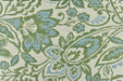 Heavy Linen Blend Turquoise Green Blue Paisley Floral Jacquard Upholstery Fabric|Floral Farmhoue Decor Fabric For Dining Chair Pillow Bench