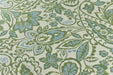 Heavy Linen Blend Turquoise Green Blue Paisley Floral Jacquard Upholstery Fabric|Floral Farmhoue Decor Fabric For Dining Chair Pillow Bench